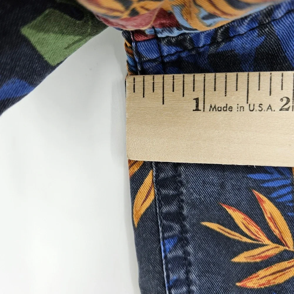 Tommy Bahama Shirt Mens‎ XL Floral Hawaiian Camp All Over Print Botanic Ocean